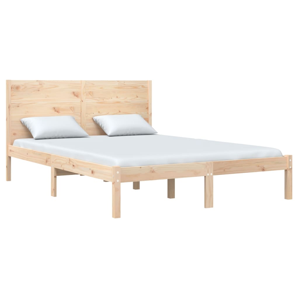 vidaXL Bed Frame without Mattress 120x190 cm Small Double Solid Wood