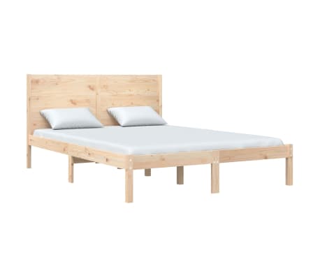 vidaXL Bed Frame without Mattress 120x190 cm Small Double Solid Wood