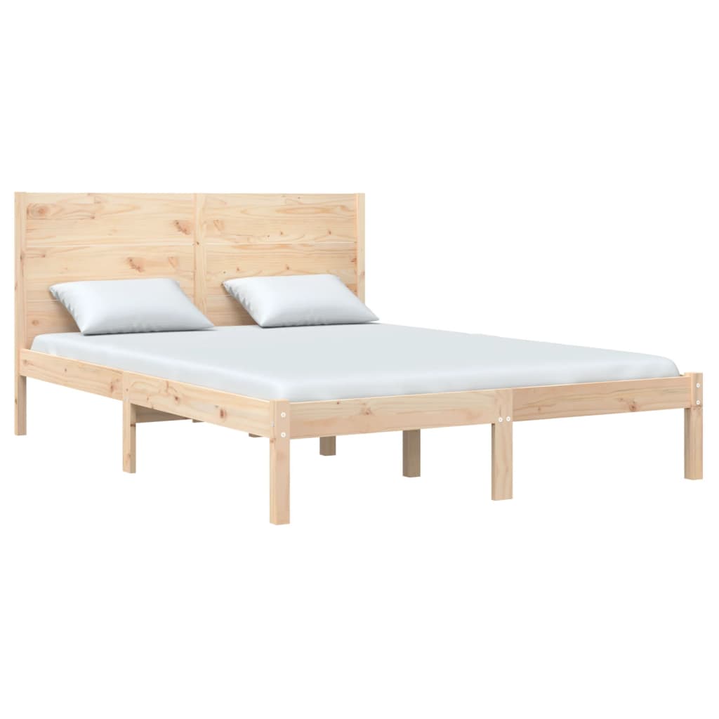 vidaXL Bed Frame without Mattress 140x190 cm Solid Wood Pine