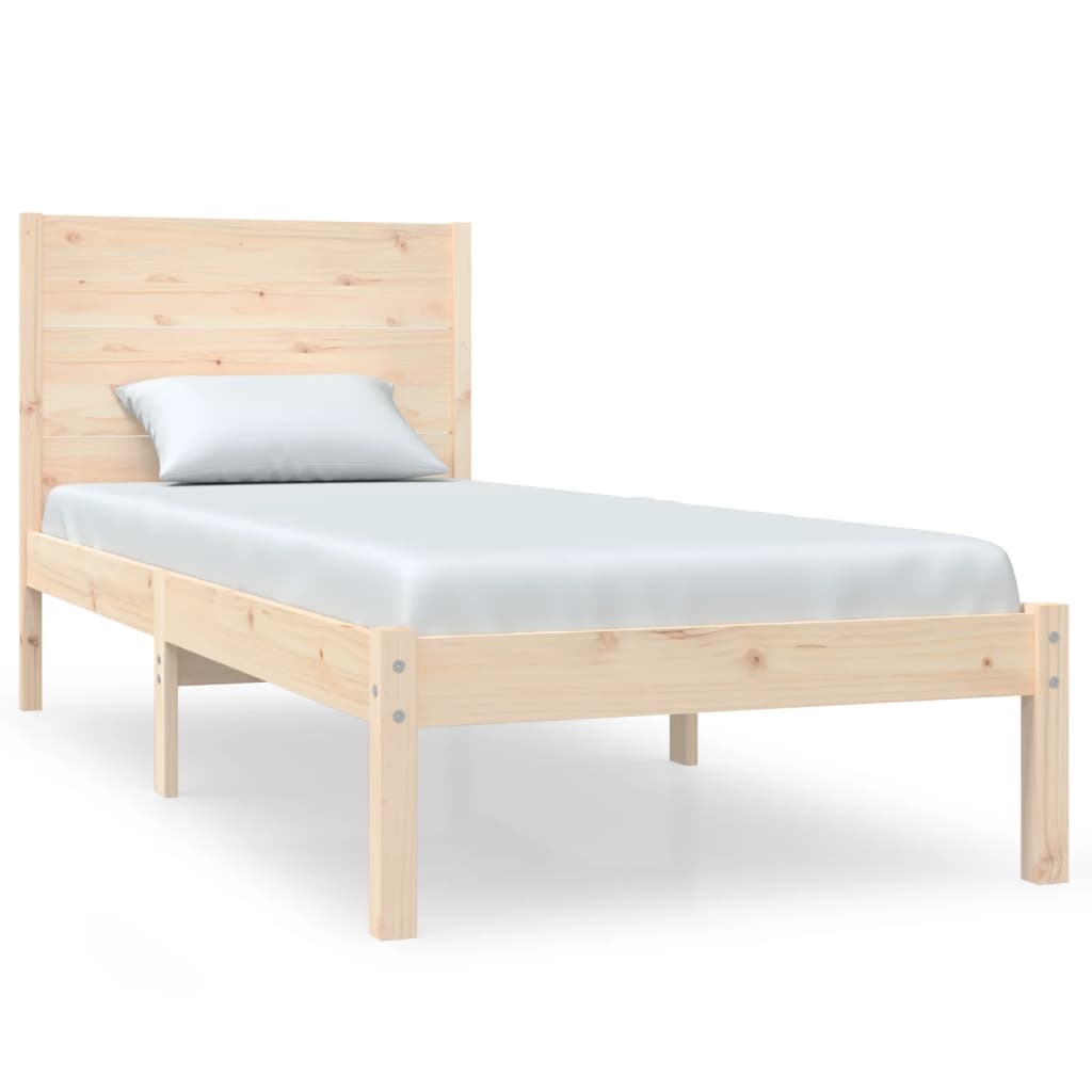 vidaXL Bedframe massief grenenhout 90x200 cm