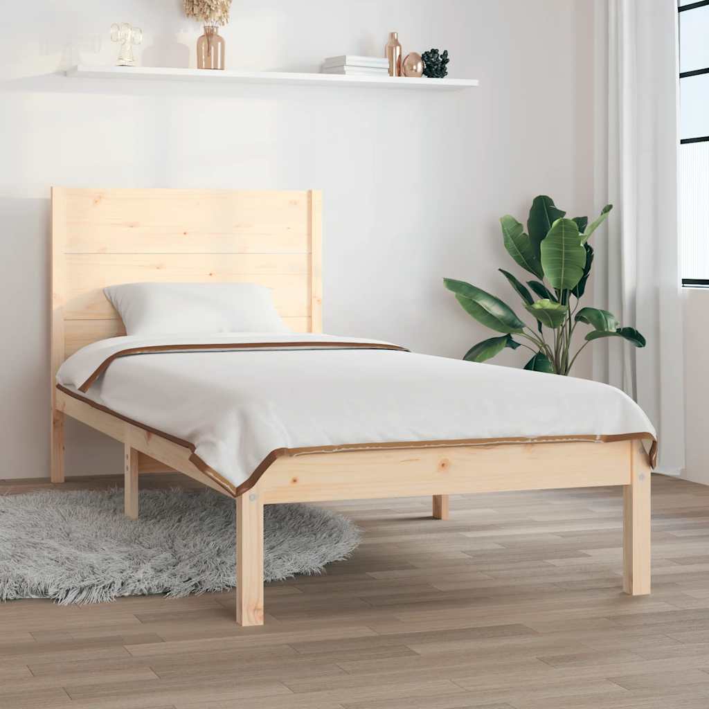 vidaXL Rama ��ka bez materaca, 90x200 cm, lite drewno sosnowe