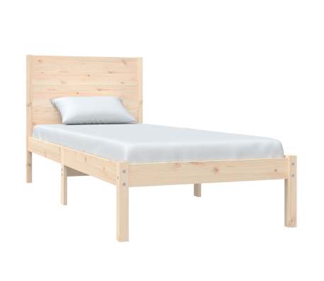 vidaXL Sengeramme uten madrass 100x200 cm heltre furu
