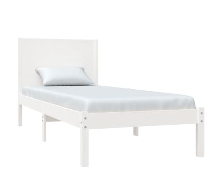 vidaXL Okvir kreveta bez madraca bijeli 100x200 cm konstruirano drvo