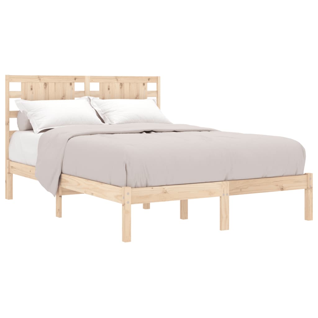 vidaXL Estructura de cama madera maciza 150x200 cm