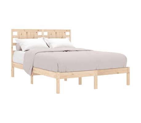 vidaXL Estructura de cama madera maciza 150x200 cm