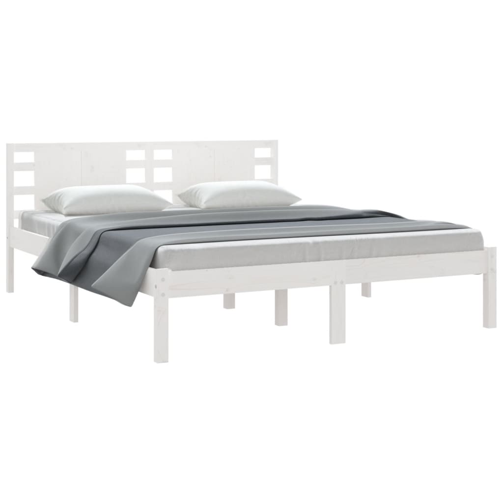 vidaXL Estructura de cama sin colchón madera maciza de pino 160x200 cm