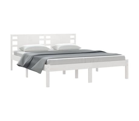 vidaXL Estructura de cama sin colchón madera maciza de pino 160x200 cm