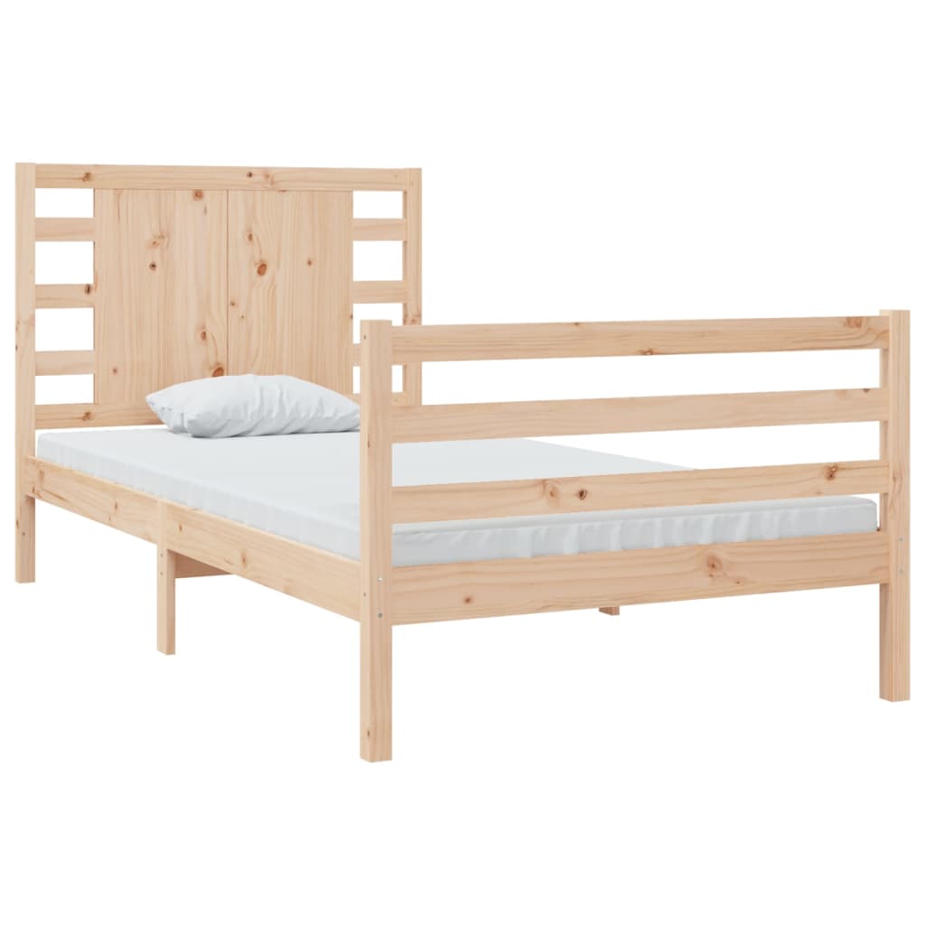 vidaXL Bedframe zonder matras massief grenenhout 90x200 cm afbeelding