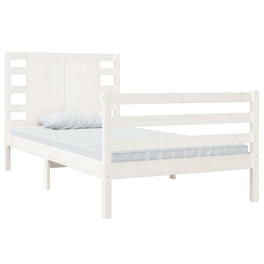 vidaXL-Bedframe-massief-grenenhout-wit-100x200-cm