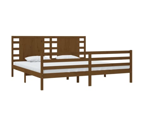vidaXL Bed Frame without Mattress Honey Brown 200x200 cm Solid Wood Pine