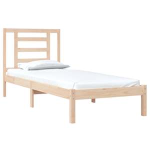 vidaXL Lovos rėmas, 75x190cm, medienos masyvas, vienvietis