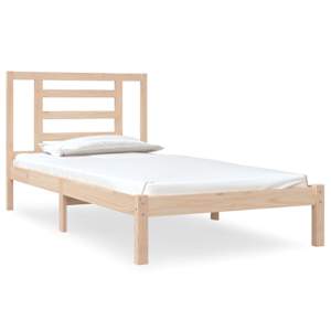 Postel bez matrace 90 x 190 cm masivní borovice - obrázek 2