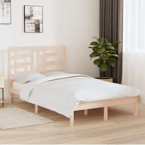 Posteljni okvir iz trdnega lesa 120x190 cm