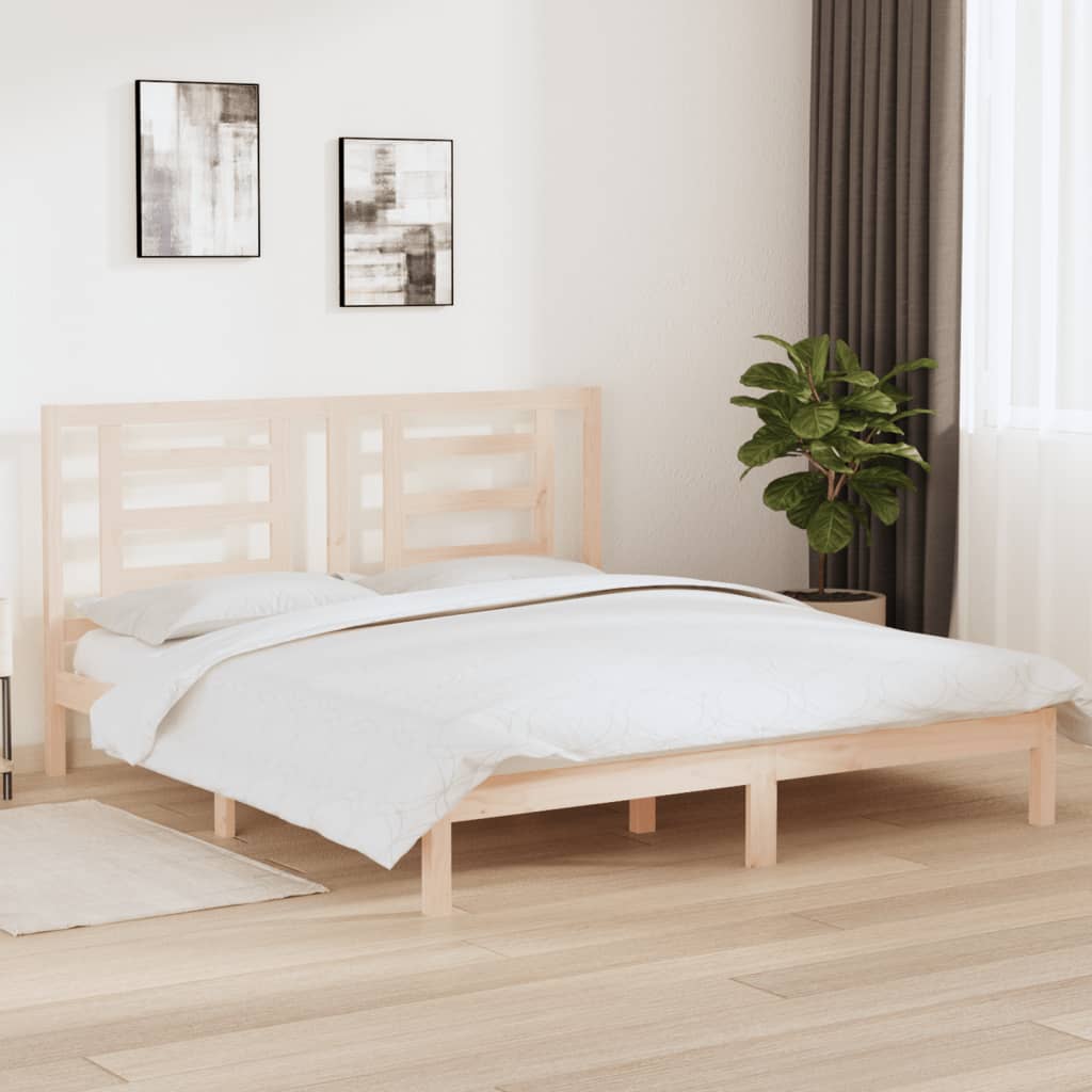 Rama łóżka, lite drewno, 180x200 cm,6FT, Super King