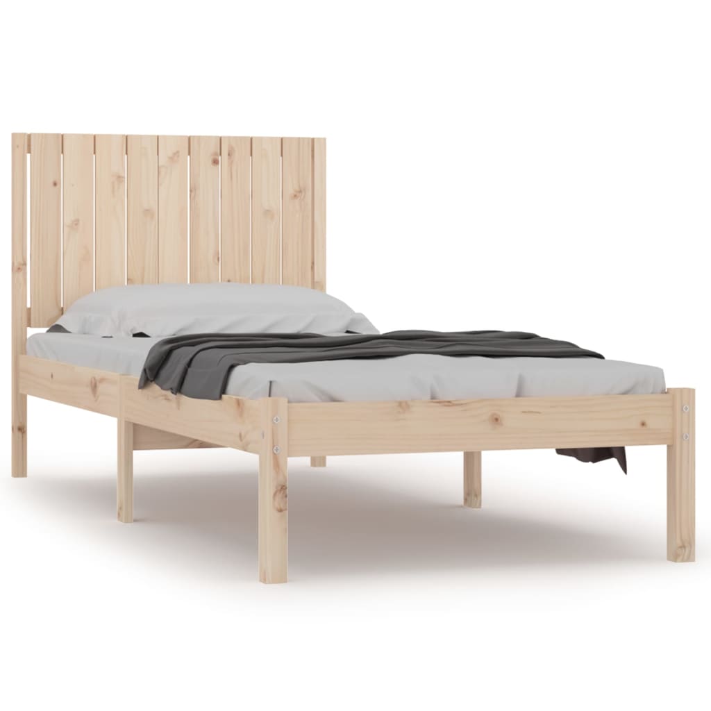 Rama łóżka, lite drewno sosnowe, 90x190 cm,3FT, pojedyncza