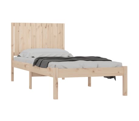 vidaXL Bed Frame Solid Wood Pine 90x190 cm Single