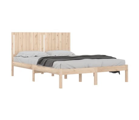 vidaXL Estructura de cama madera maciza 150x200 cm