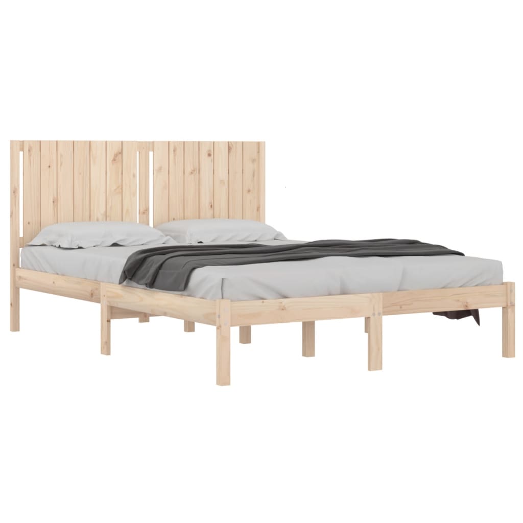 vidaXL Bedframe zonder matras massief grenenhout 160x200 cm afbeelding