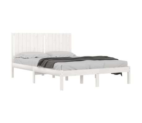 vidaXL Bed Frame without Mattress White 160x200 cm Solid Wood Pine
