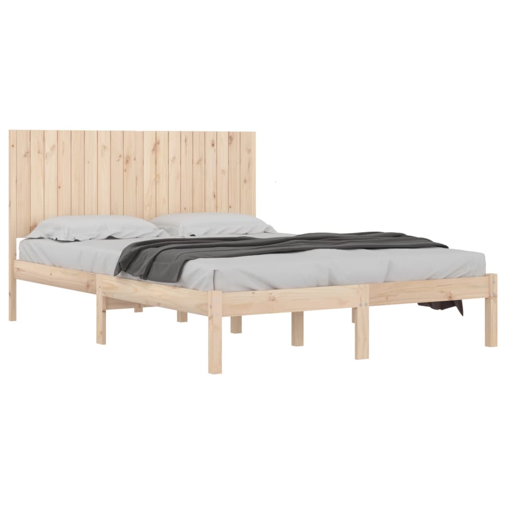 vidaXL Super King tömör fa ágykeret 180 x 200 cm