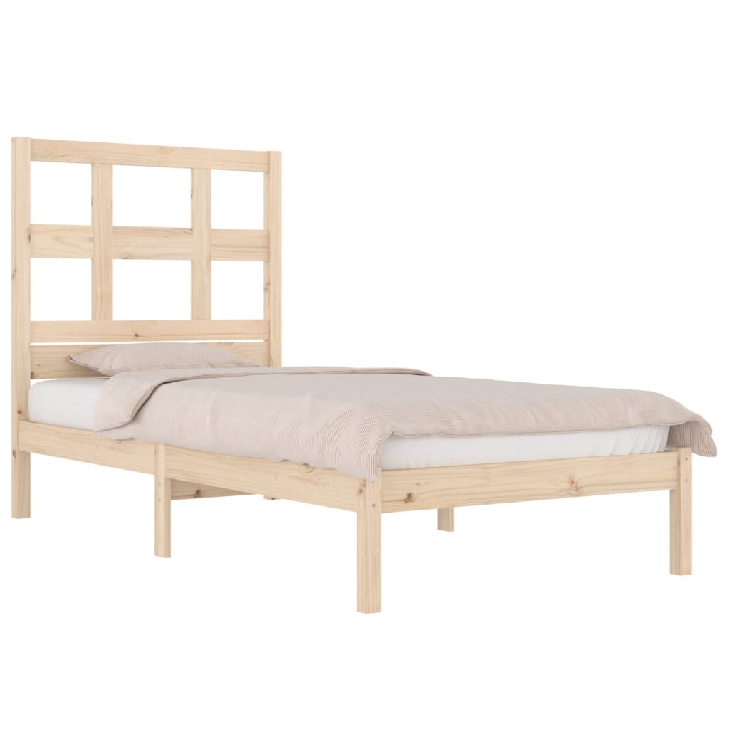 vidaXL Bedframe massief grenenhout 90x190 cm 3FT Single