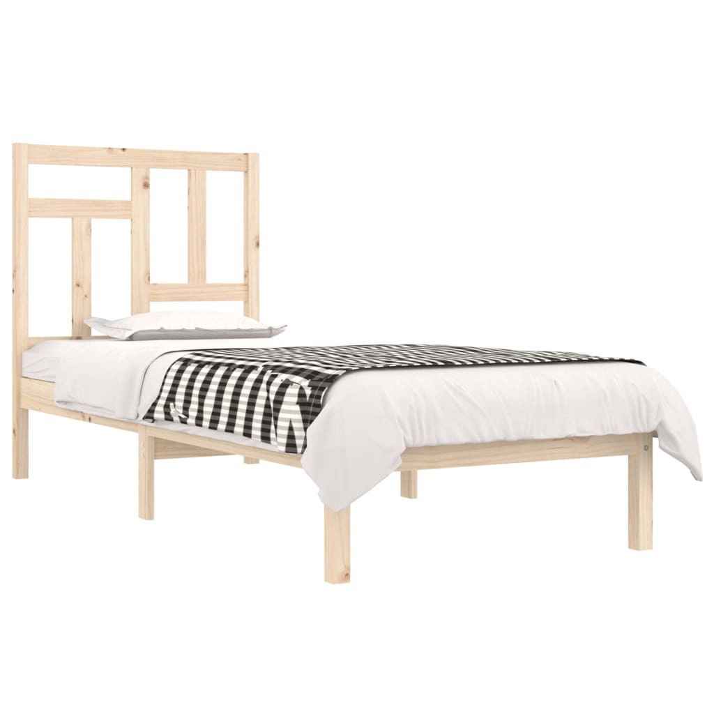 

vidaXL Bedframe massief grenenhout 90x190 cm 3FT Single