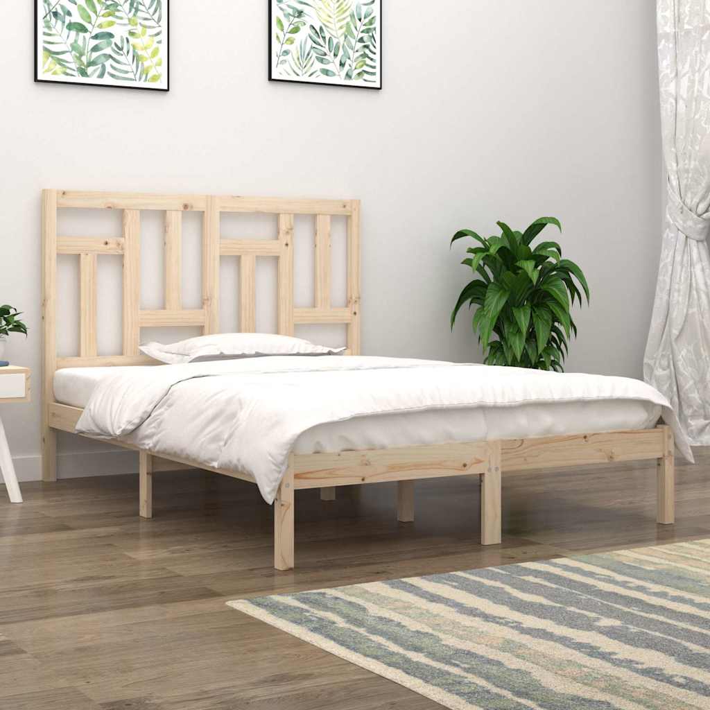 vidaXL Rama ��ka bez materaca, 140x200 cm, lite drewno sosnowe