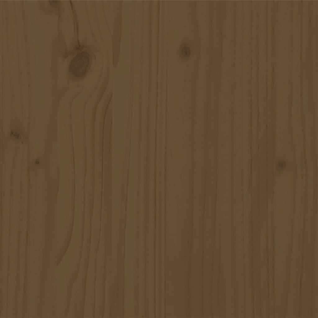 Rama łóżka, miodowy brąz, lite drewno sosnowe, 140x200 cm