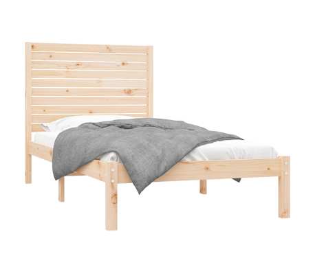 vidaXL Massivholzbett 100x200 cm