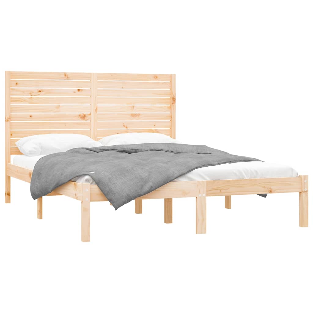 vidaXL Bedframe massief hout 140x200 cm afbeelding