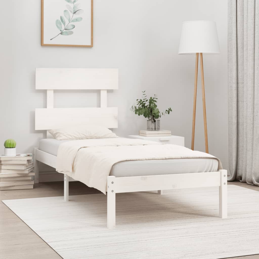 Massivholzbett Weiß 90×190 cm 3FT6 Single kaufen