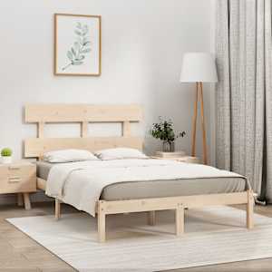 Rám postele masivní dřevo 180 x 200 cm Super King Size - obrázek 1