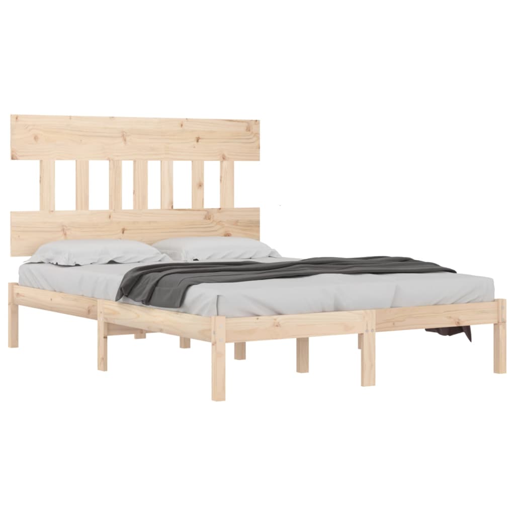 

vidaXL Bedframe massief hout 120x190 cm 4FT Small Double