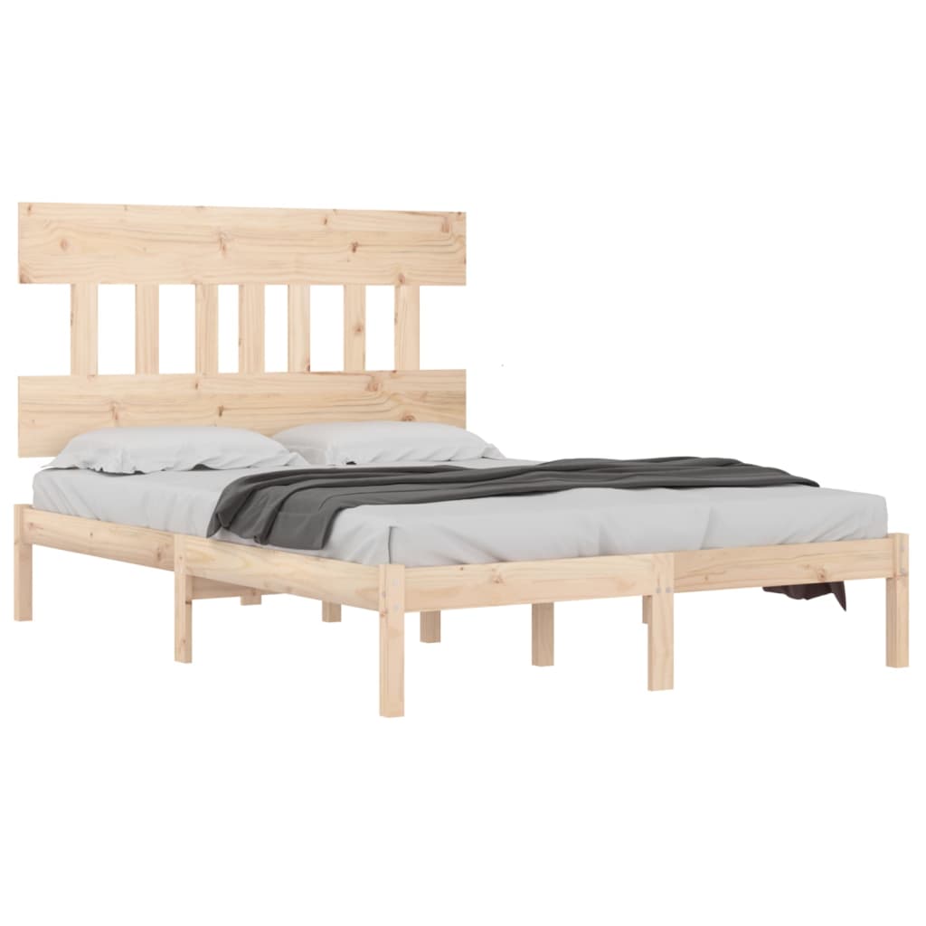 

vidaXL Bedframe massief hout 135x190 cm 4FT6 Double