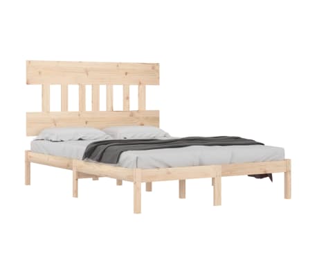 vidaXL Sengeramme heltre 135x190 cm Double
