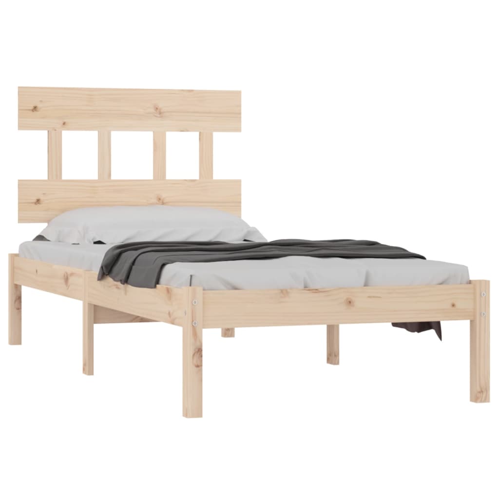 vidaXL Bedframe massief hout 100x200 cm afbeelding