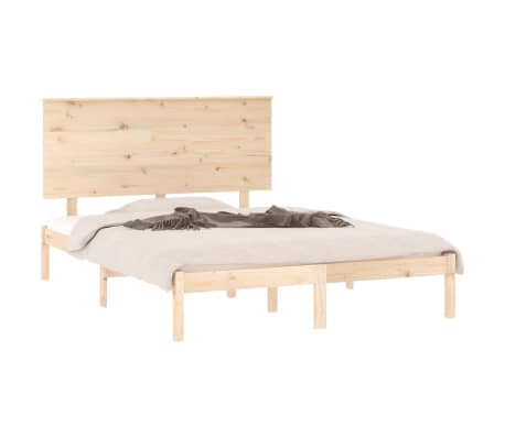 vidaXL Massivholzbett ohne Matratze 140x190 cm Kiefernholz
