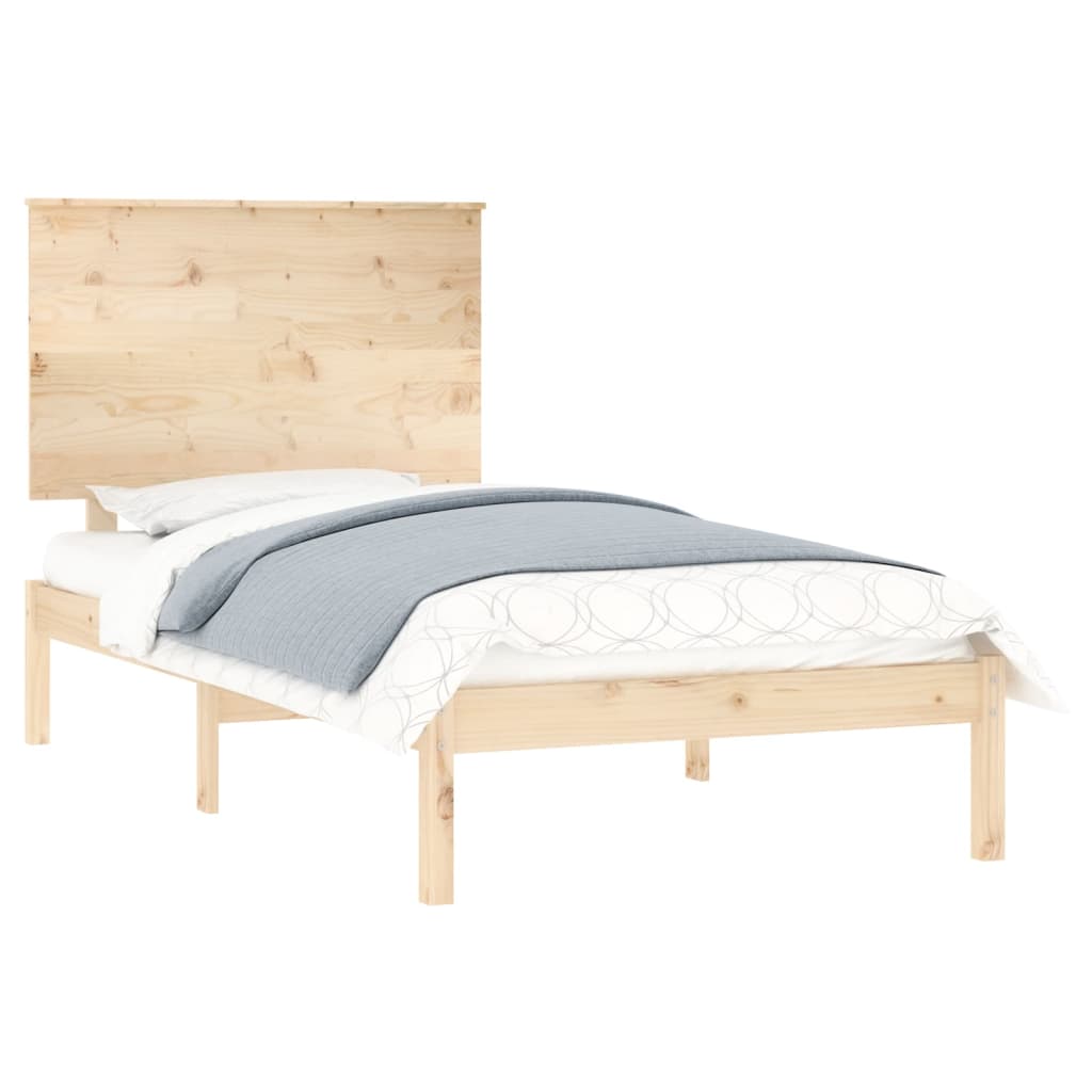 vidaXL Bedframe zonder matras massief grenenhout 100x200 cm afbeelding