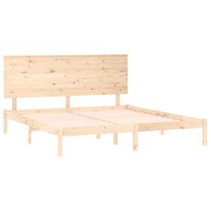 Rám postele masivní dřevo 150 x 200 cm King Size - obrázek 4