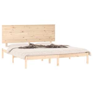 vidaXL Πλαίσιο Κρεβατιού 180 x 200 εκ. Μασίφ Ξύλο Super King Size
