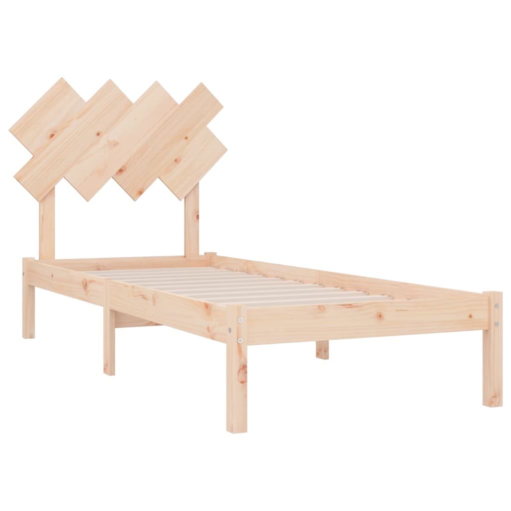 Rama łóżka, 90x190 cm, pojedyncza, lite drewno