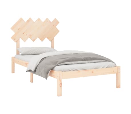 vidaXL Massivholzbett 100x200 cm