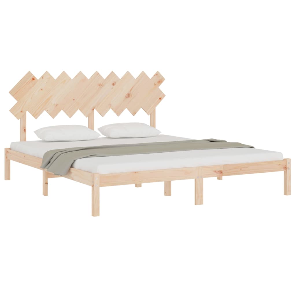 Rama łóżka, 180x200 cm, Super King, lite drewno