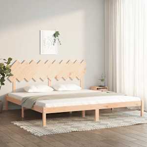 Rám postele 200 x 200 cm masivní dřevo - obrázek 1