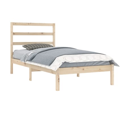 vidaXL Bed Frame without Mattress 100x200 cm Solid Wood Pine