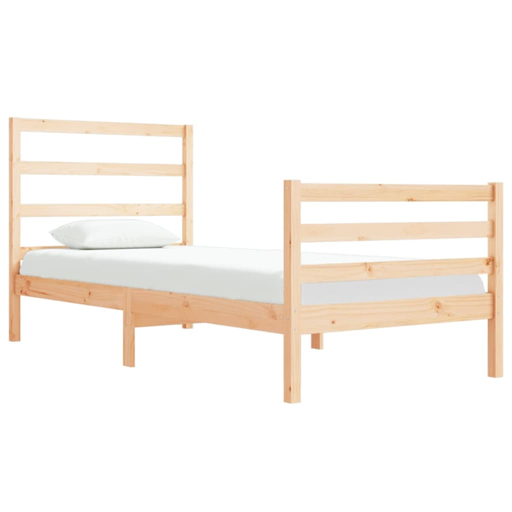 

vidaXL Bedframe massief grenenhout 90x190 cm 3FT Single