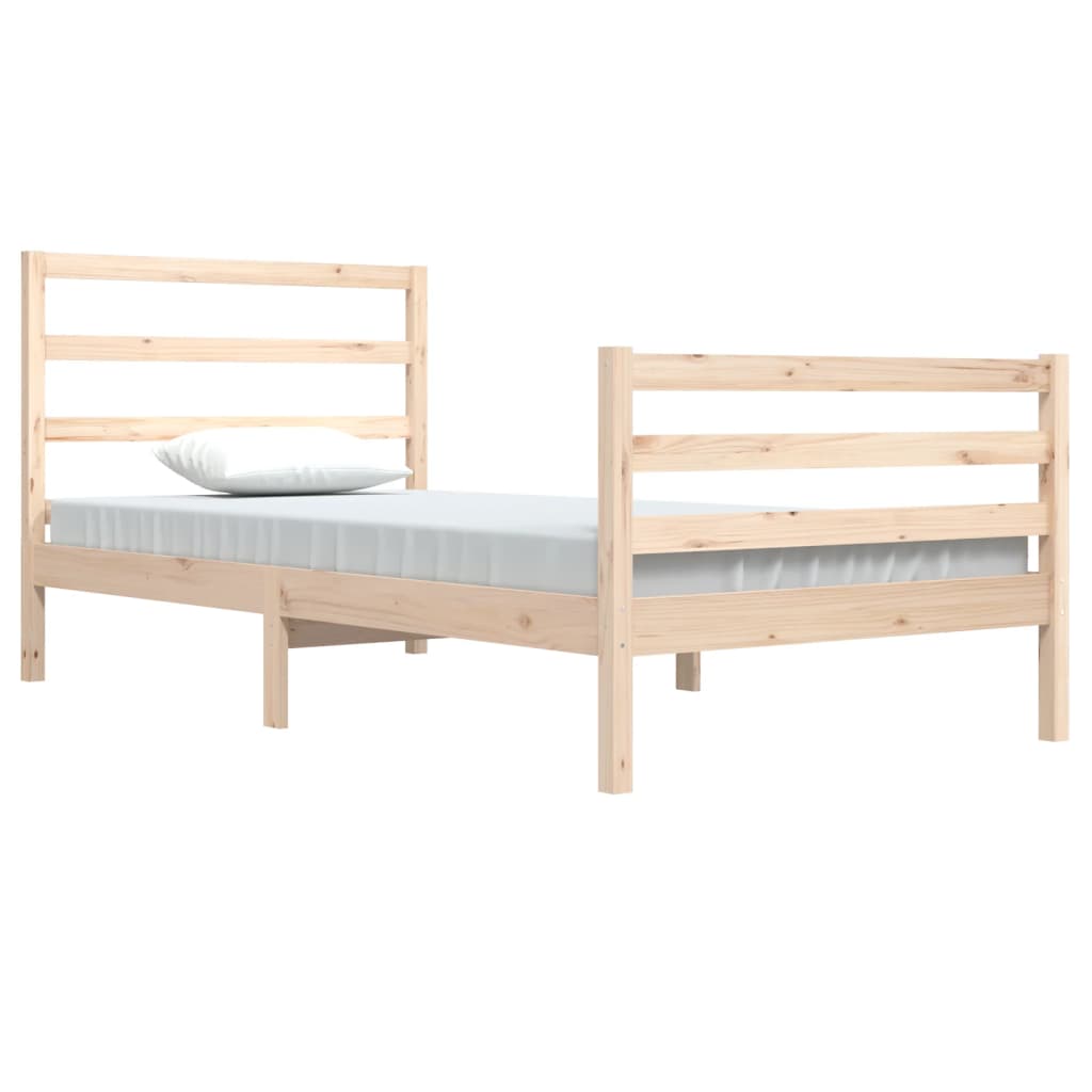 vidaXL Bedframe massief grenenhout 100x200 cm