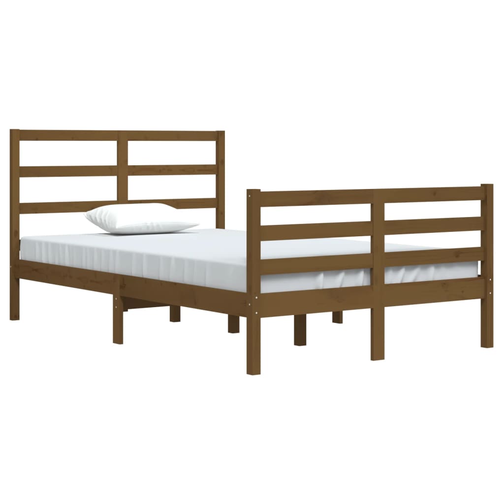 

vidaXL Bedframe massief grenenhout honingbruin 120x200 cm