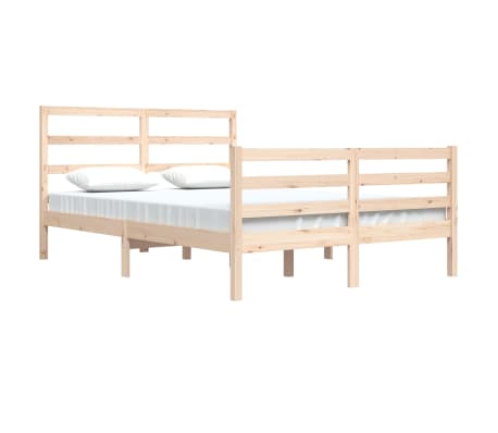 vidaXL Cadre de lit sans matelas bois massif de pin 140x200 cm