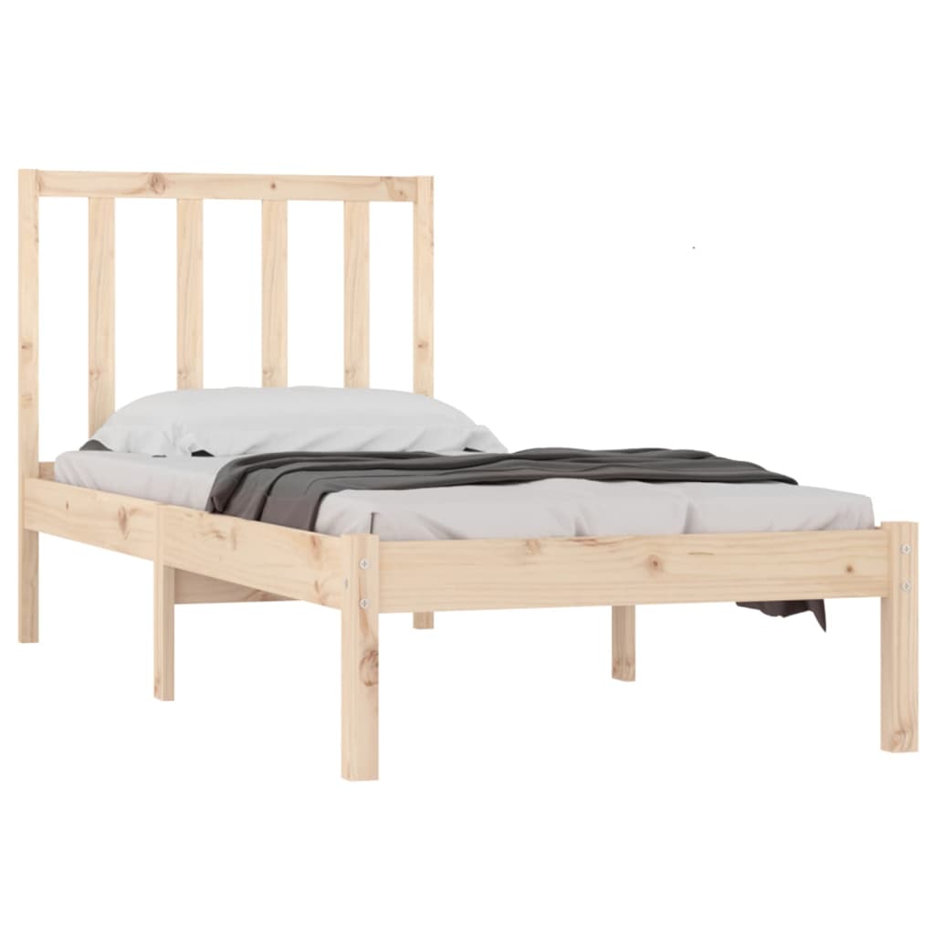 vidaXL Bedframe massief grenenhout 90x200 cm